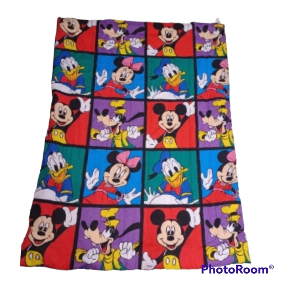 Vintage 90s Disney Mickey & Crew -2 Twin Sheet & 2 Pillow Cases RARE New Sealed - Picture 6 of 16